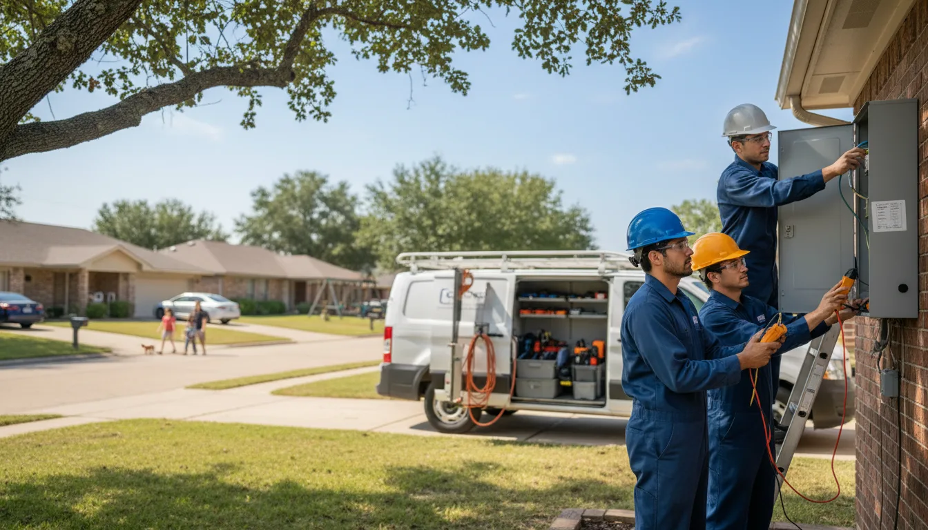Certified electrician providing emergency electrical services in Talmage, KS